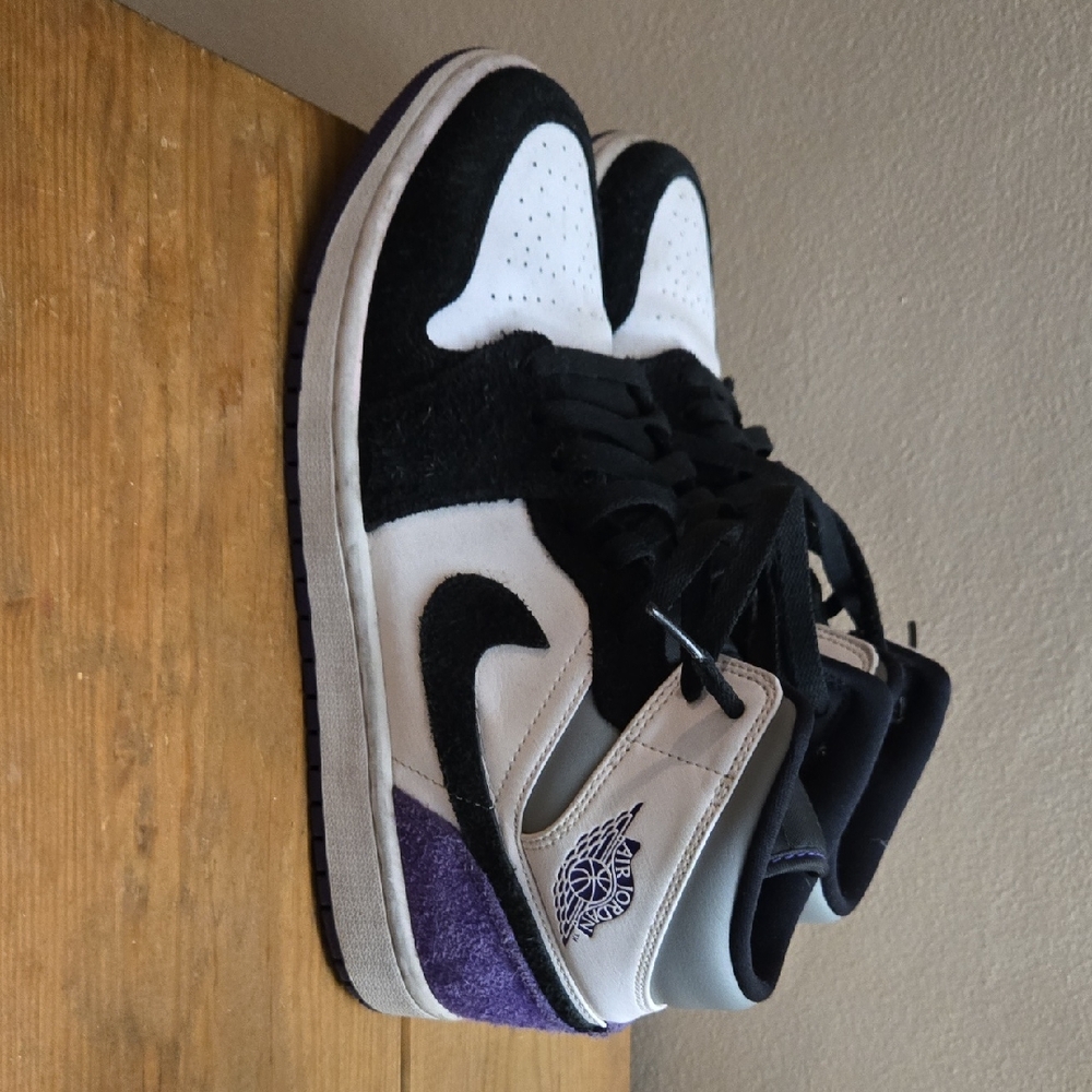 Nike Black, White and Purple Men's Shoes
